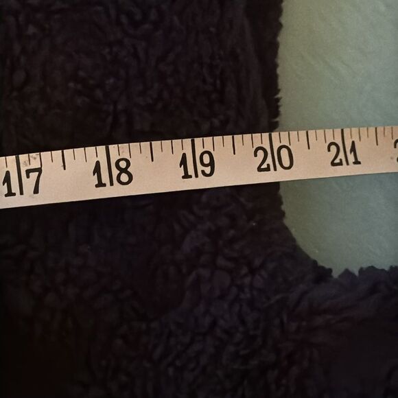 Disney World Disney Parks Fuzzy Navy Blue  Fleece Jacket Women’s Size S soft - Picture 9 of 10